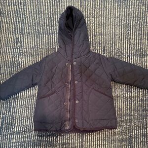 Zara Kids Quilted Puffer Jacket - Navy